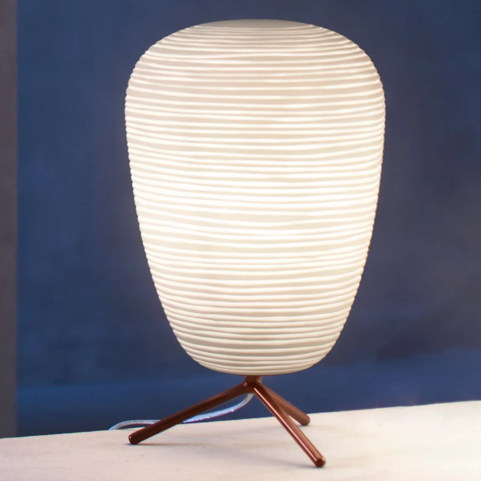 Foscarini Rituals 1 lámpara de mesa de cristal con atenuador