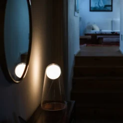 Foscarini Satellight lámpara de mesa de vidrio LED