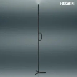 Foscarini Tobia terra lámpara de pie LED, negro