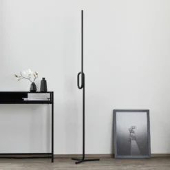 Foscarini Tobia terra lámpara de pie LED, negro