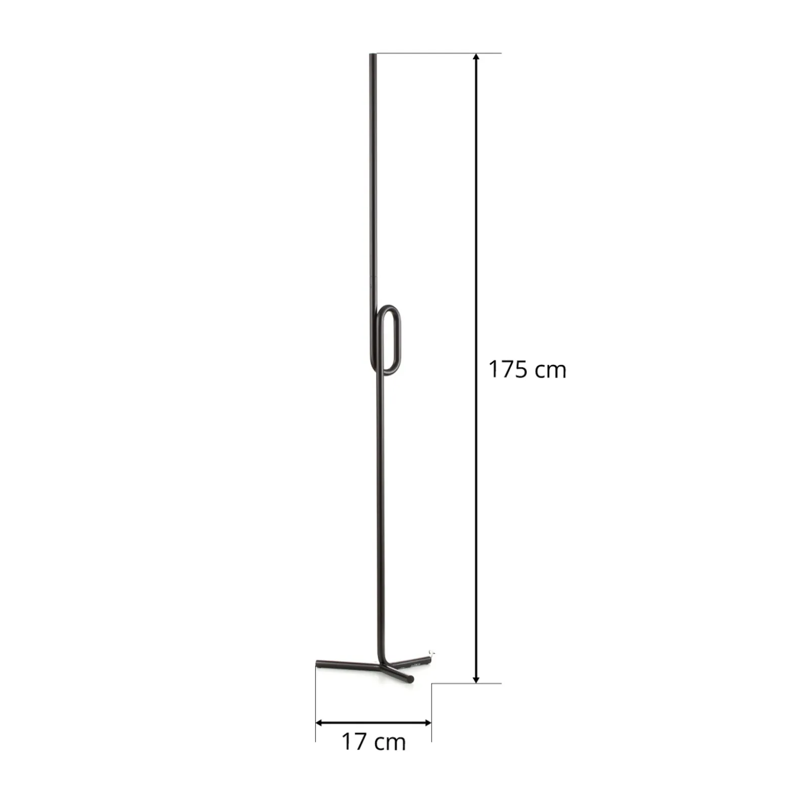 Foscarini Tobia terra lámpara de pie LED, negro
