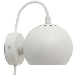 FRANDSEN aplique de pared Bola Magnética, blanco mate