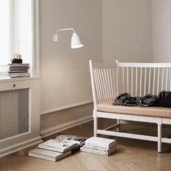 FRITZ HANSEN Aplique de pared Caravaggio, blanca