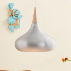 FRITZ HANSEN Orient P3 colgante aluminio/roble Ø 50 cm