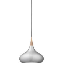 FRITZ HANSEN Orient P3 colgante aluminio/roble Ø 50 cm