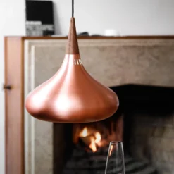 FRITZ HANSEN Orient P1 Lámpara colgante cobre/rosa Ø 22,5