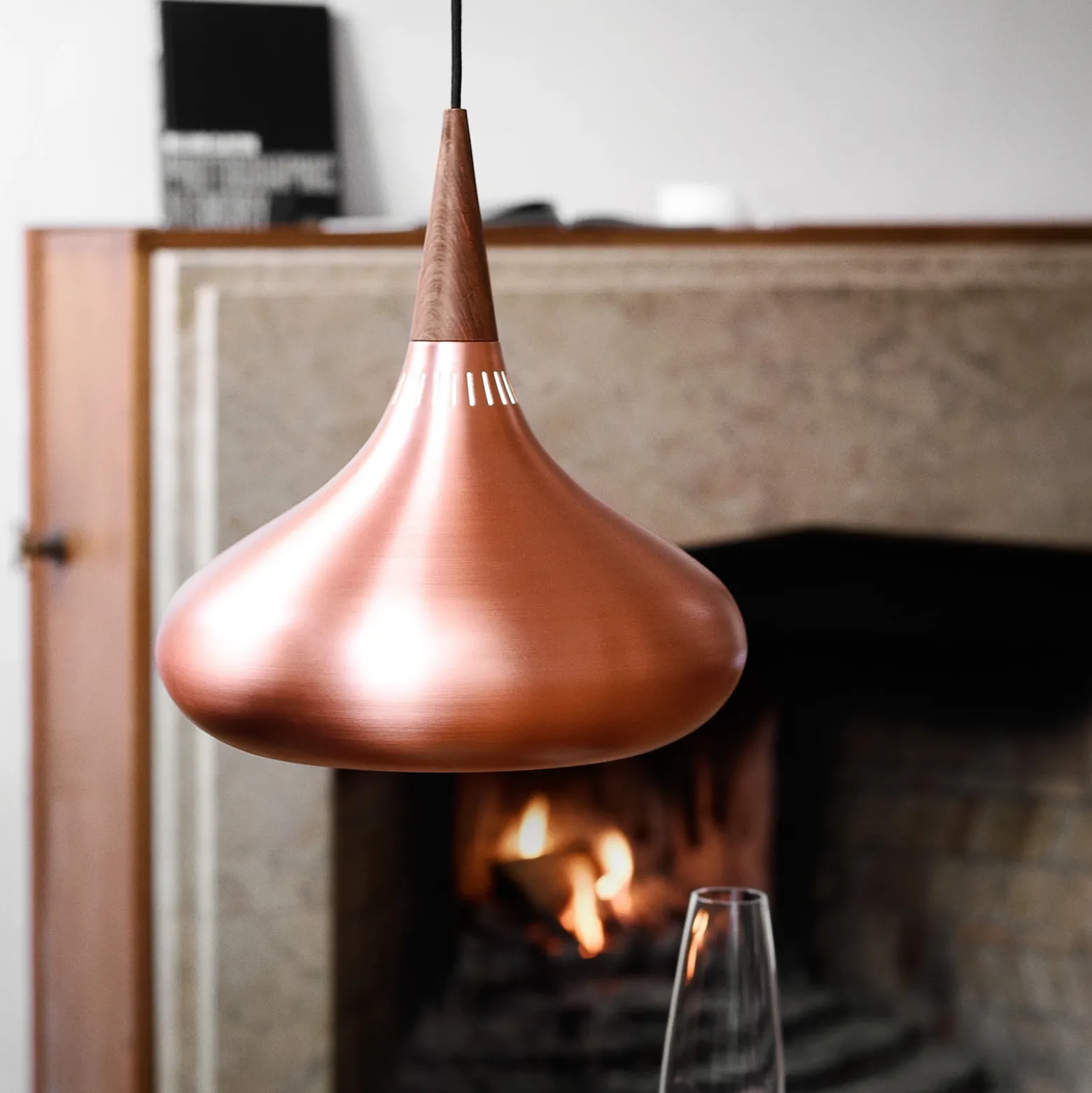 FRITZ HANSEN Orient P1 Lámpara colgante cobre/rosa Ø 22,5