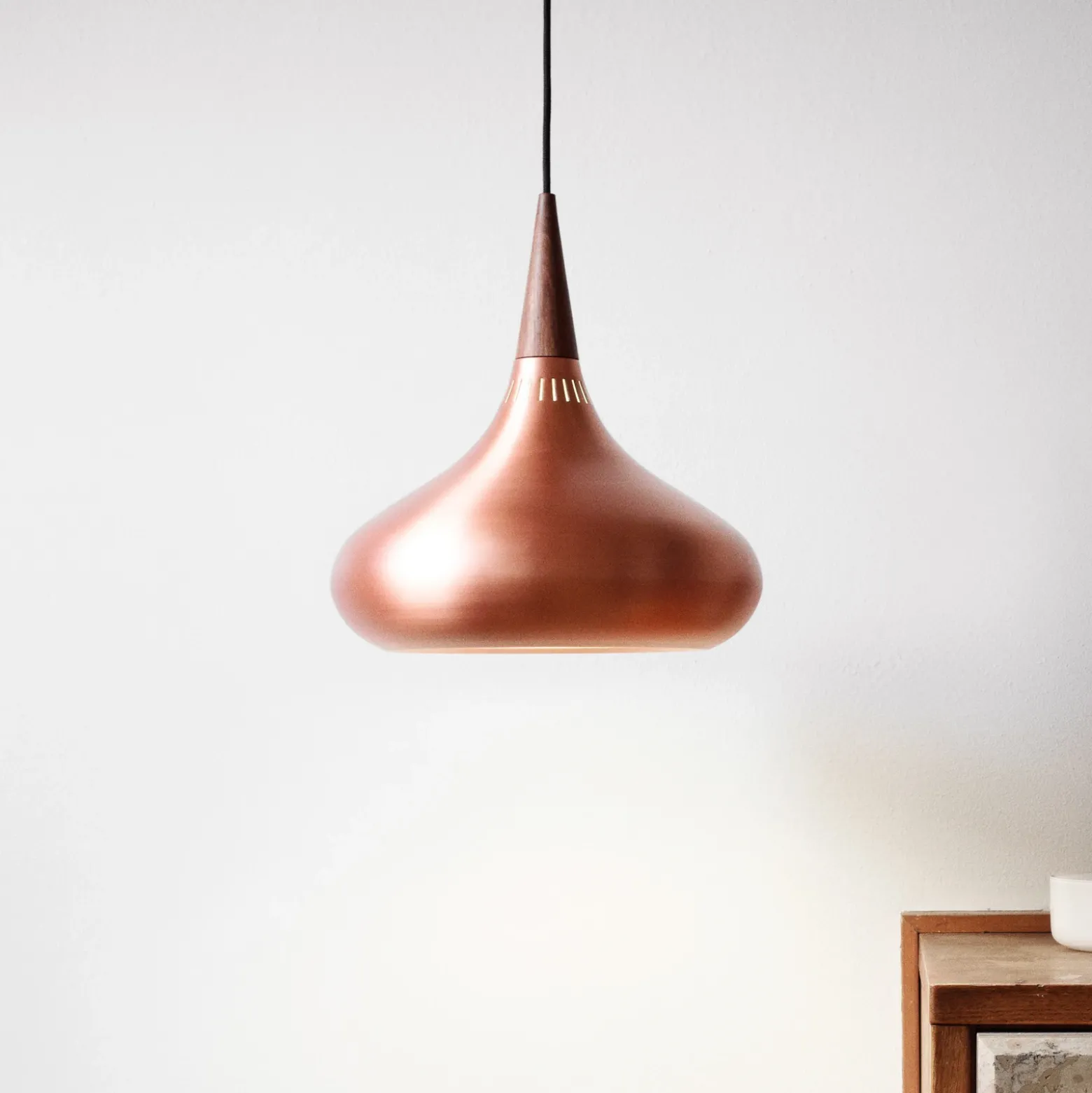 FRITZ HANSEN Orient P1 Lámpara colgante cobre/rosa Ø 22,5
