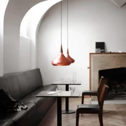 FRITZ HANSEN Orient P2 Lámpara colgante cobre/rosa Ø 34 cm