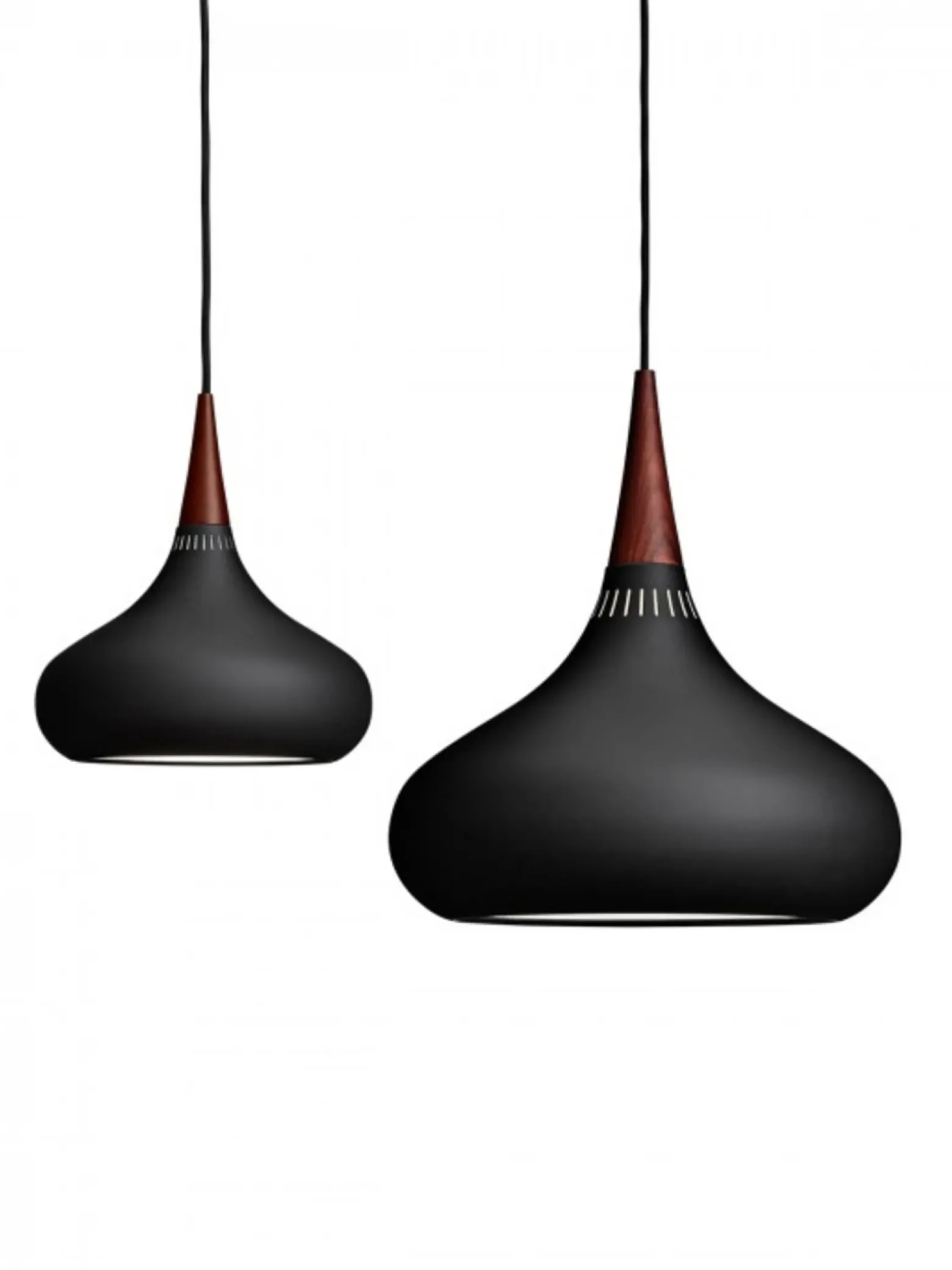 FRITZ HANSEN Orient P1 Lámpara colgante negro/rosa Ø 22,5