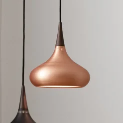 FRITZ HANSEN Orient P1 Lámpara colgante negro/rosa Ø 22,5