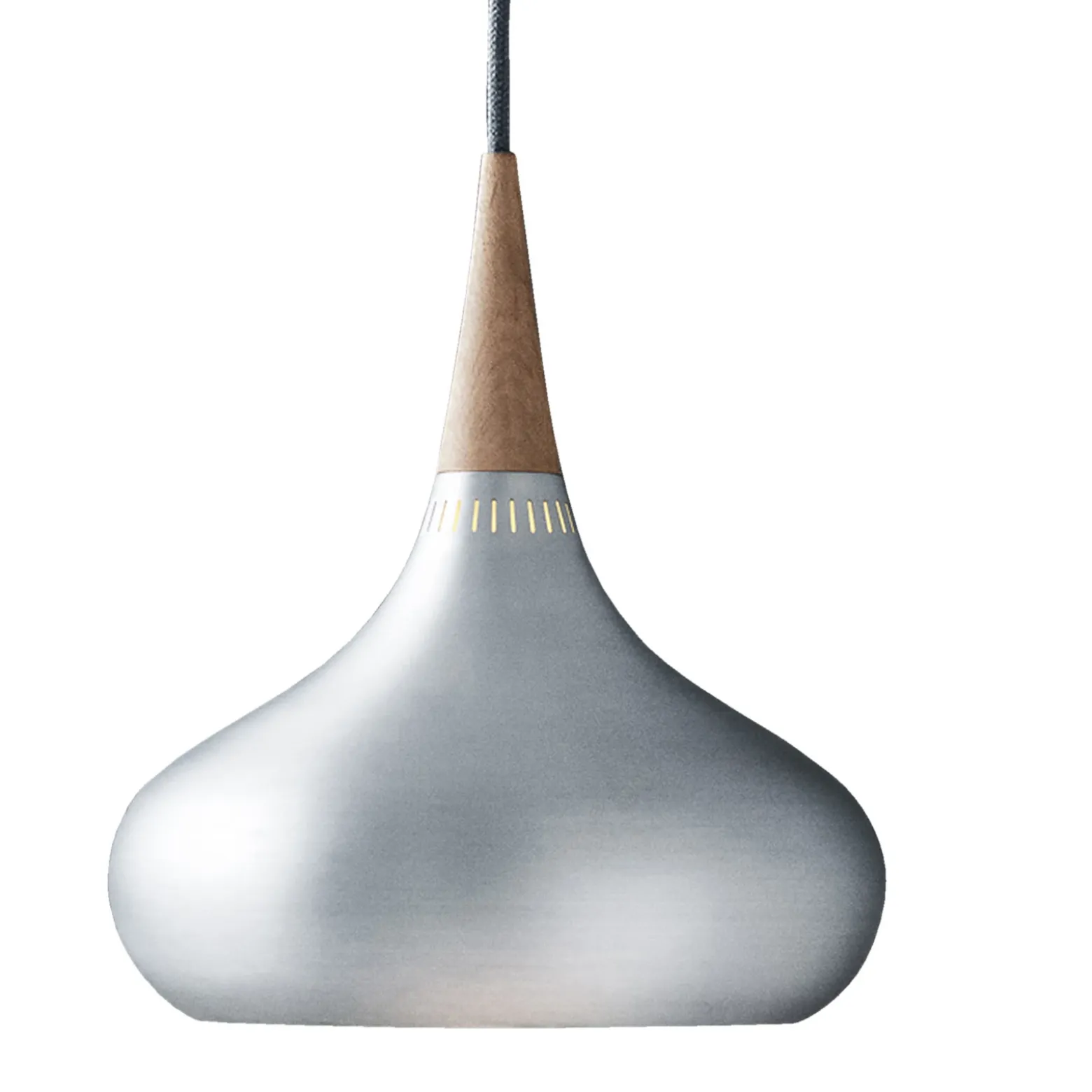 FRITZ HANSEN Péndulo Orient P1 aluminio/roble Ø 22,5 cm