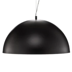 Gaetano 1 lámpara colgante, Ø 53 cm, negro/cobre, acero