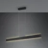 Galway Lámpara colgante LED, negro mate, arriba/abajo, CCT, metal