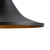 Genisy lámpara colgante, negro, Ø 31 cm, metal, E27