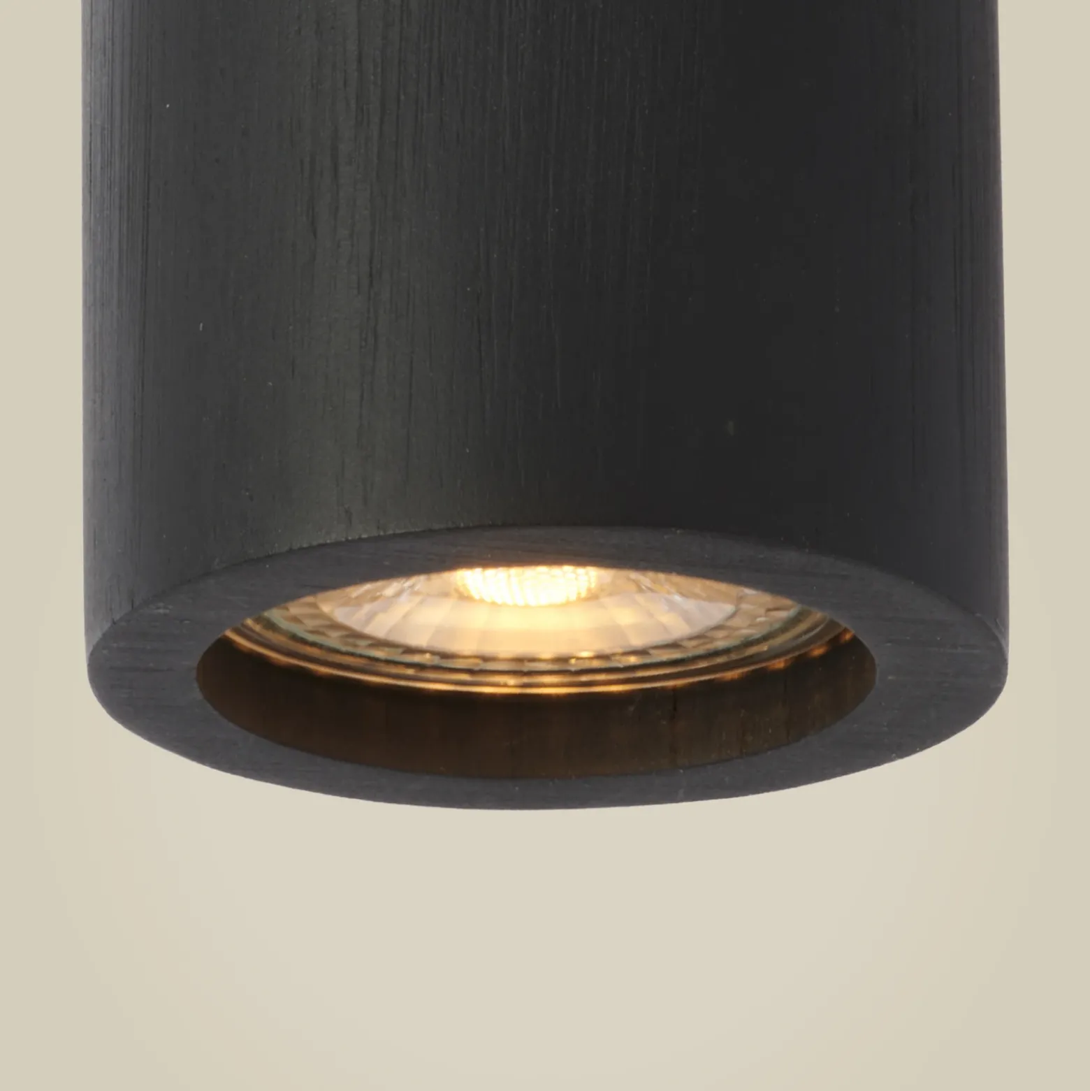 GOOD & MOJO Downlight Java, 1 luz, negro, bambú