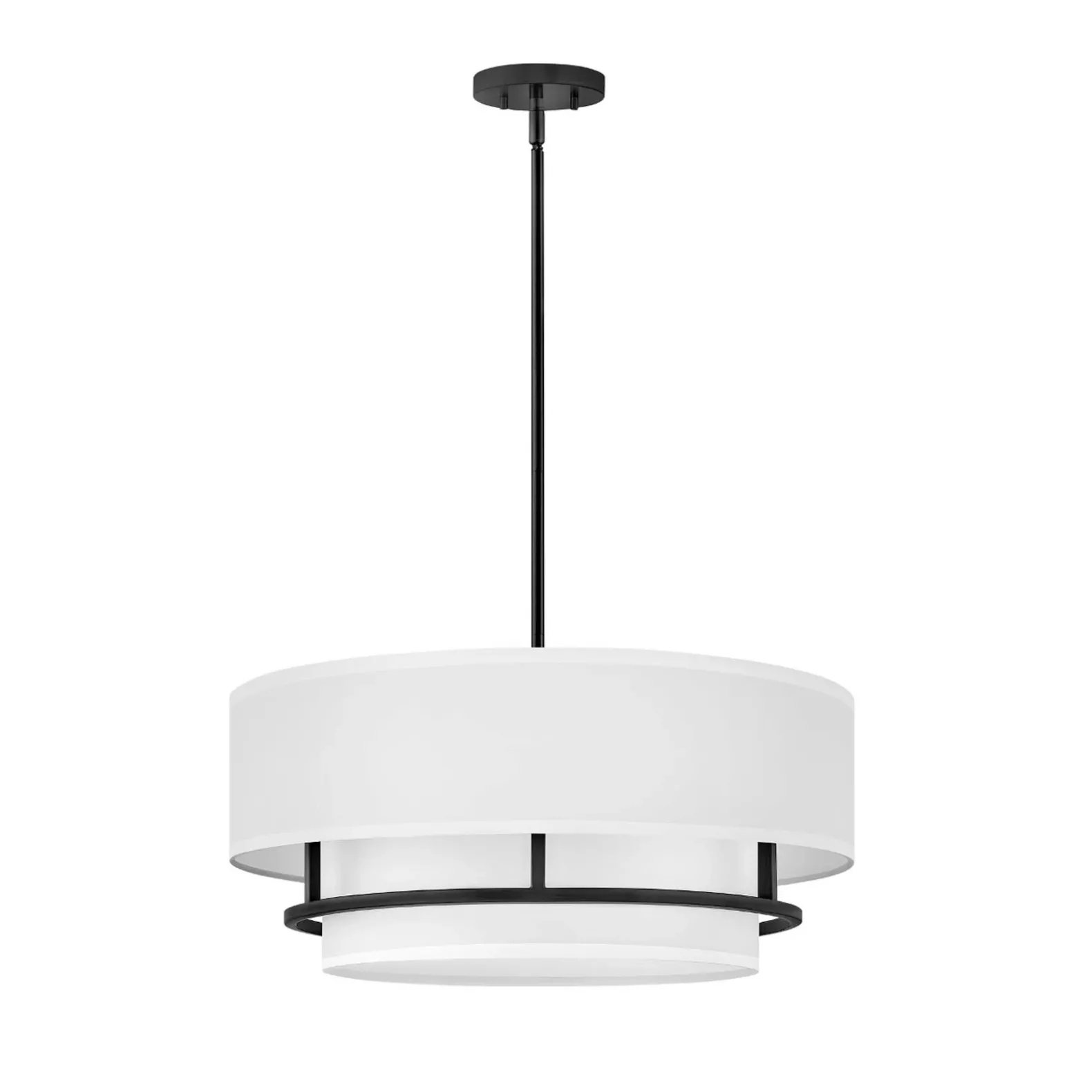 Graham Duo Lámpara colgante MOUNT 4 luces Ø 58,4 cm, negro