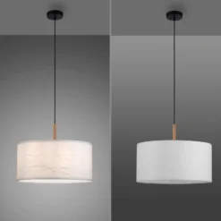 Green Sofi lámpara colgante, pantalla de papel, 1 luz
