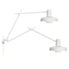 GRUPA Arigato Aplique de pared de 2 luces, 70 cm, blanca