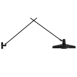 GRUPA Arigato aplique 1 luz 140cm Ø45cm negro