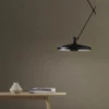 GRUPA Arigato techo 1 luz 140cm Ø45cm negro