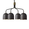Gubi Lámpara de araña Howard 4 luces Ø 66 cm gunmetal