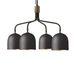 Gubi Lámpara de araña Howard 4 luces Ø 66 cm gunmetal
