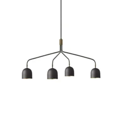 Gubi Lámpara de araña Howard 4 luces 134x103 cm gunmetal