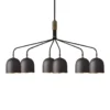 Gubi Lámpara de araña Howard 6 luces 134x73 cm gunmetal
