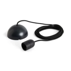 HAY E27 - Portalámparas colgante COMMON, negro, Ø 4,5 cm