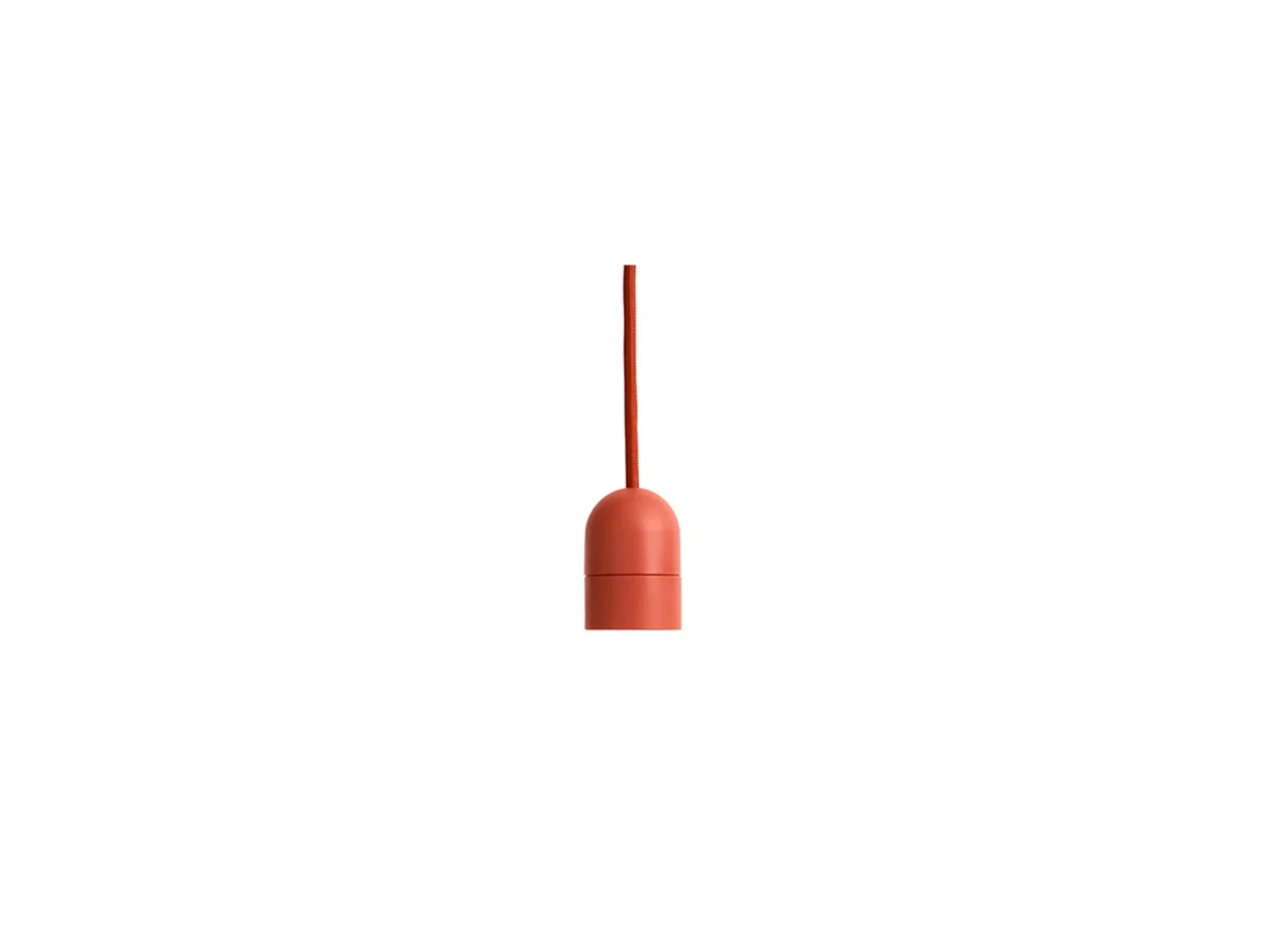 HAY E27 - Portalámparas colgante COMMON, rojo óxido, Ø 4,5 cm