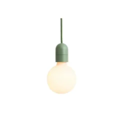 HAY E27 - Portalámparas colgante COMMON, verde, Ø 4,5 cm