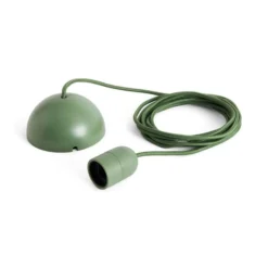 HAY E27 - Portalámparas colgante COMMON, verde, Ø 4,5 cm