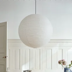 HAY Pantalla de lámpara Paper Shade, Ø 60 cm, blanca – sin juego de cables