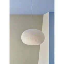 HAY Pantalla de lámpara Paper Shade Ellipse, 70 cm – sin juego de cables