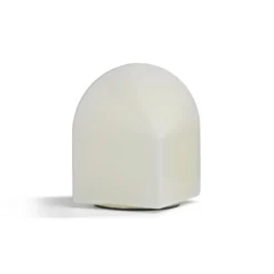 HAY Parade Lámpara de mesa LED concha blanca altura 16 cm