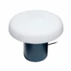 Hübsch Ateliers lámpara de mesa, azul oscuro, blanco, vidrio, hierro