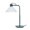Hübsch Lámpara de mesa foco, azul, blanco, cristal, hierro, E27