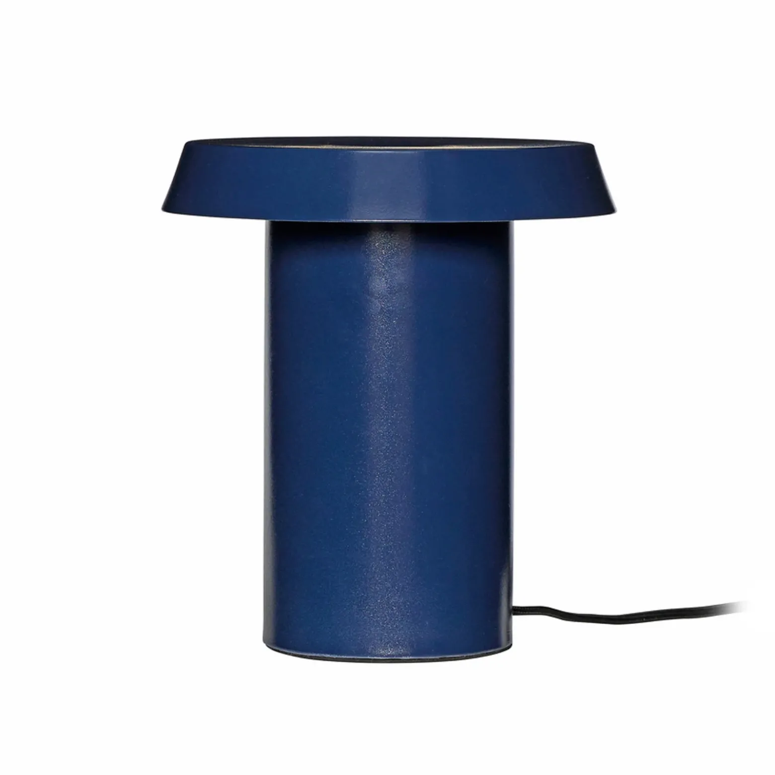 Hübsch Lámpara de mesa LED Keen, azul oscuro, hierro