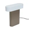 Hübsch Lámpara de mesa LED Sleek, hierro marrón/gris claro, PC