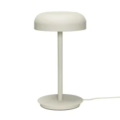 Hübsch Lámpara de mesa LED Velo, beige arena, hierro, policarbonato