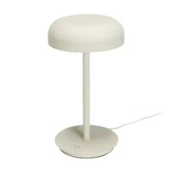 Hübsch Lámpara de mesa LED Velo, beige arena, hierro, policarbonato