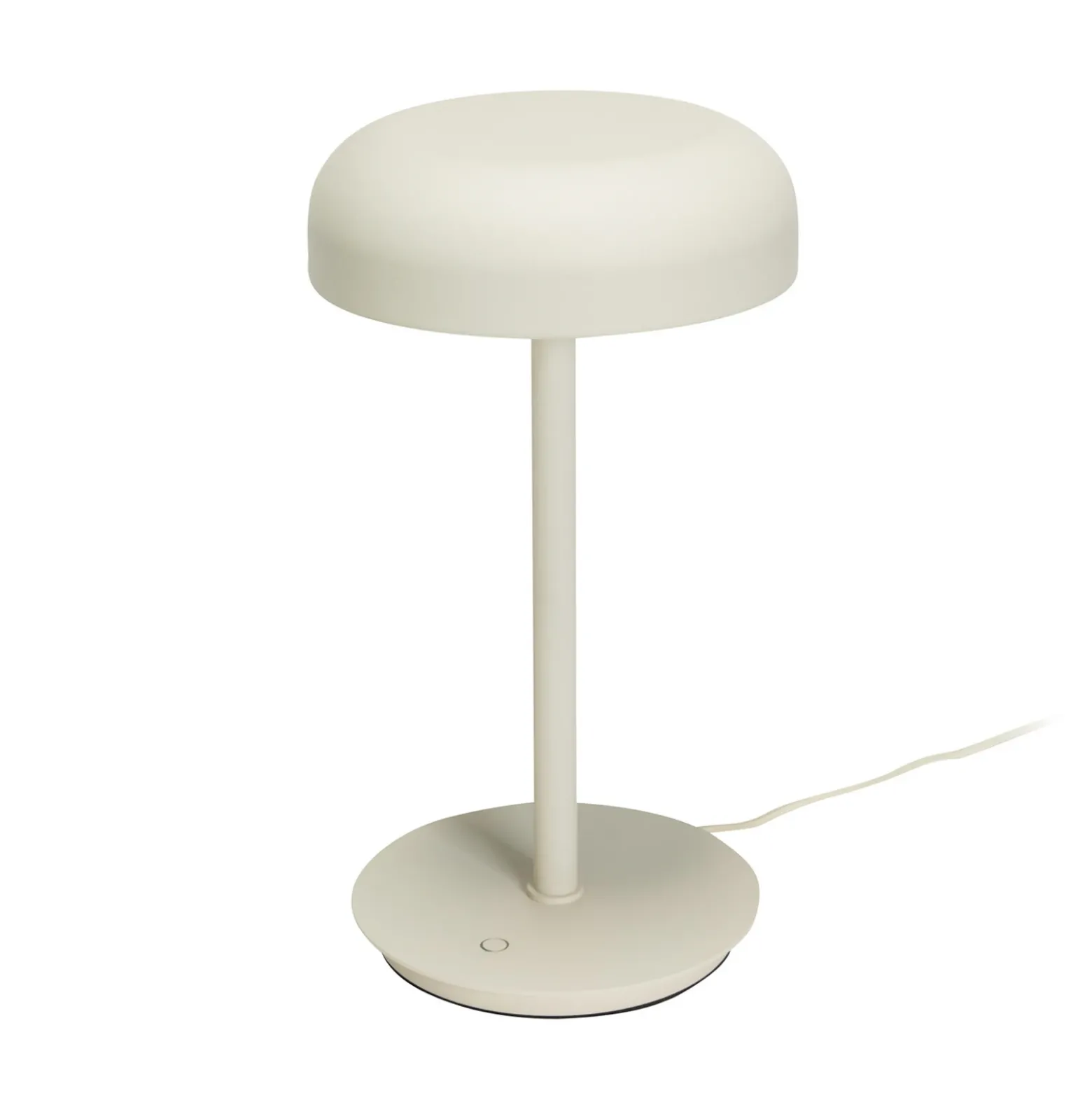 Hübsch Lámpara de mesa LED Velo, beige arena, hierro, policarbonato