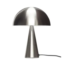 Hübsch Mush Mini lámpara de mesa, color níquel, hierro, E14