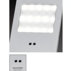 Helena lámpara de mueble LED, 19 x 7 cm, juego de 3, sensor, metal