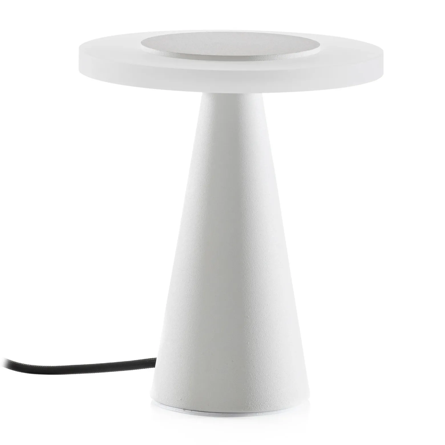 Helestra Bax lámpara de mesa, touchdimmer, blanco