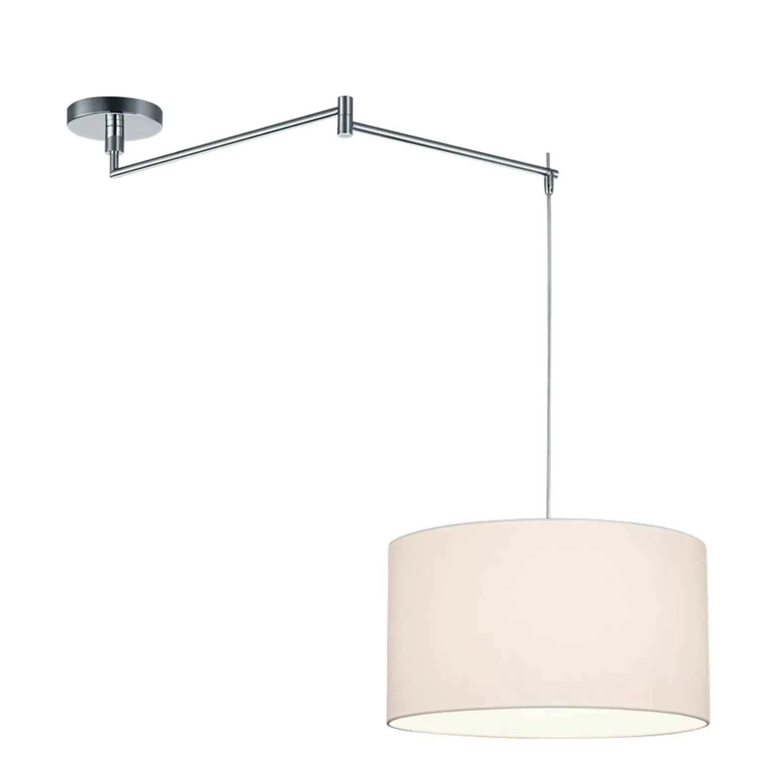 Helestra Certo colgante cilindro 1 luz blanco