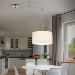 Helestra Certo colgante cilindro 1 luz blanco