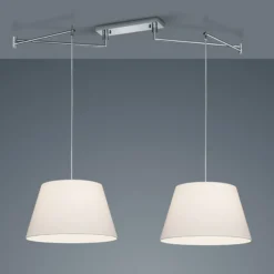 Helestra colgante Certo cónico 2 luces blanco