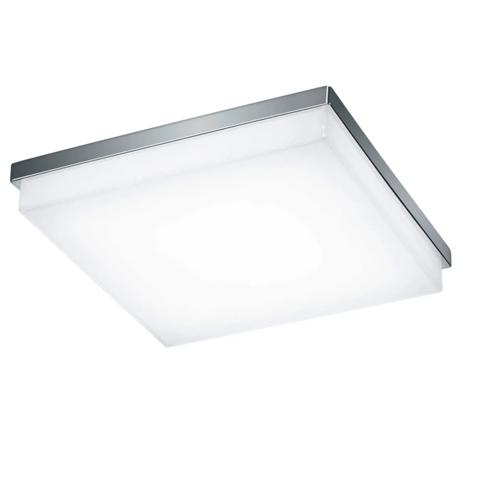 Helestra Cosi lámpara LED techo cromo 31,5x31,5 cm